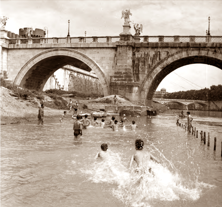 Il Tevere, gli zingari e lo stabilimento Gilda