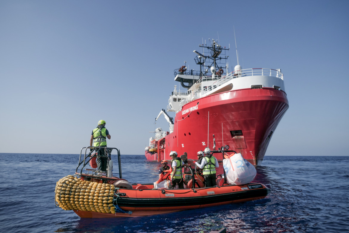 L’Ocean Viking di Sos Mediterranée foto di Camille Martine Juan