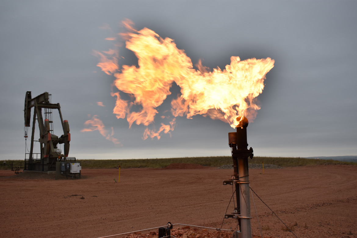 Un giacimento di gas, foto Ap