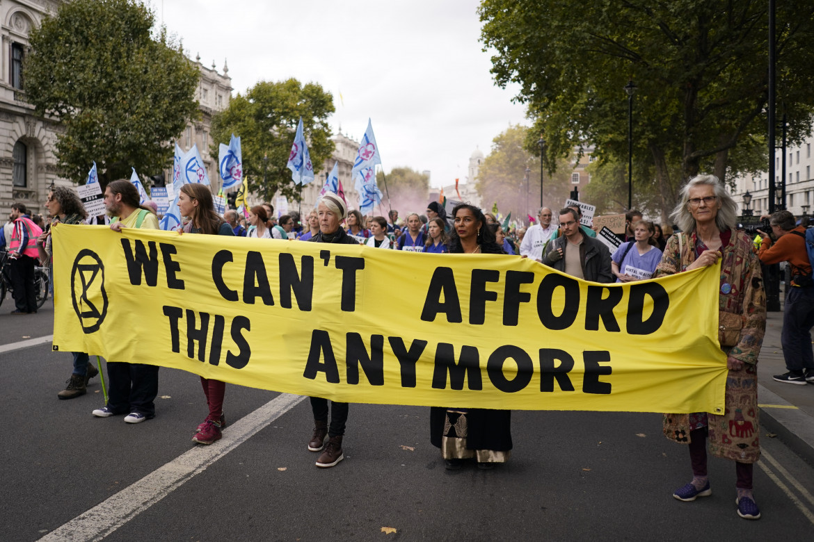 Protesta di Extinction Rebellion a Londra