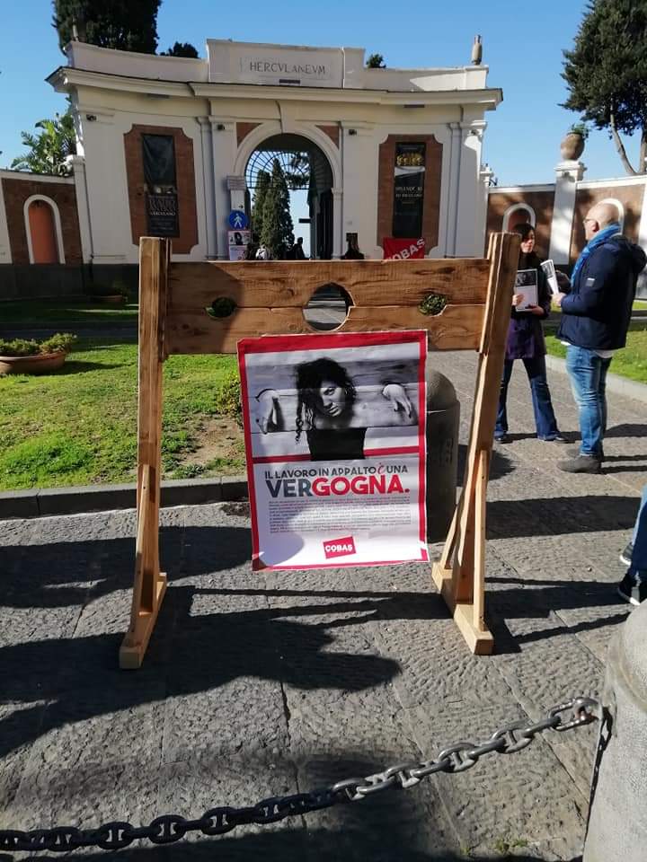 Parco archeologico di Ercolano, con il bando Consip peggiorano i contratti dei lavoratori