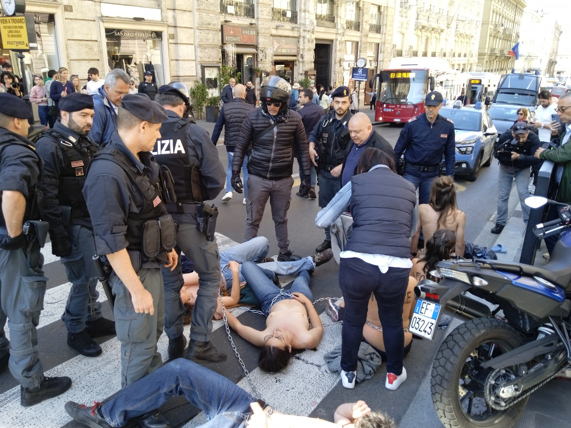 Azione di Ultima generazione a Roma