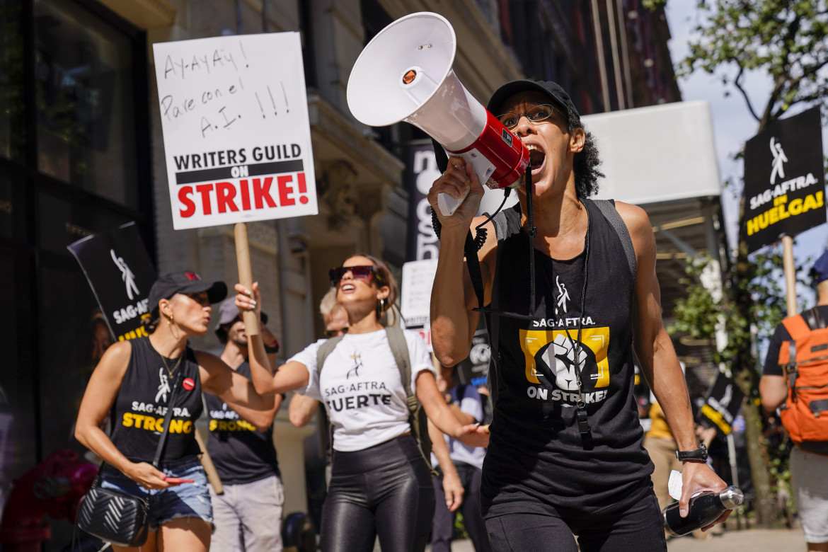 Protesta a Hollywood (foto Ap)