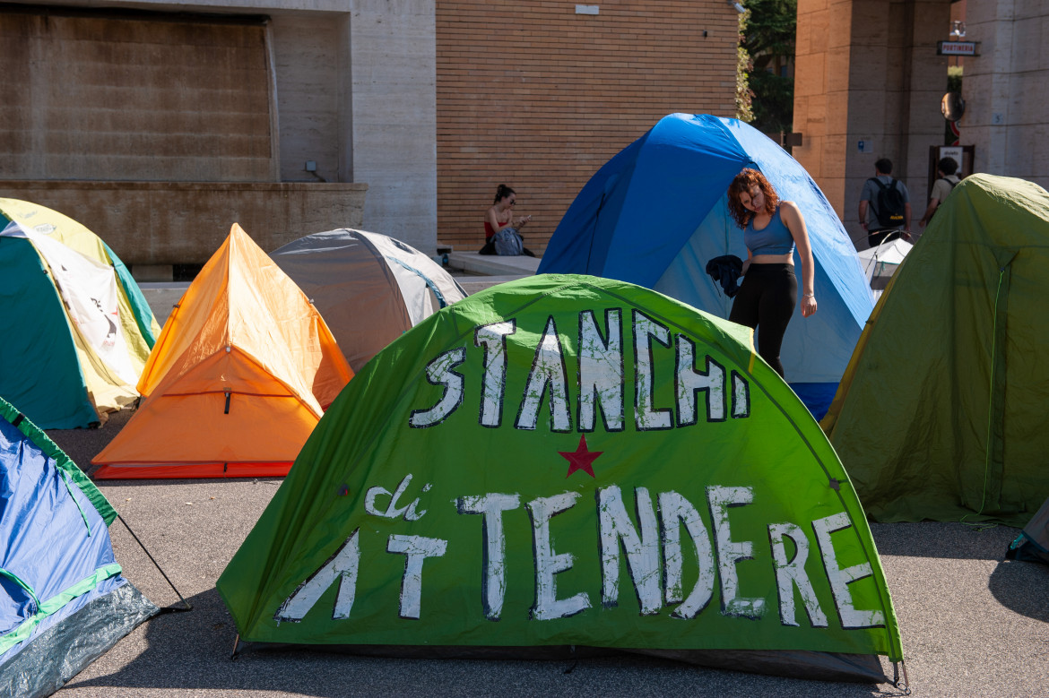 Alla Sapienza di Roma contro il Caro affitti foto di Andrea Sabbadini