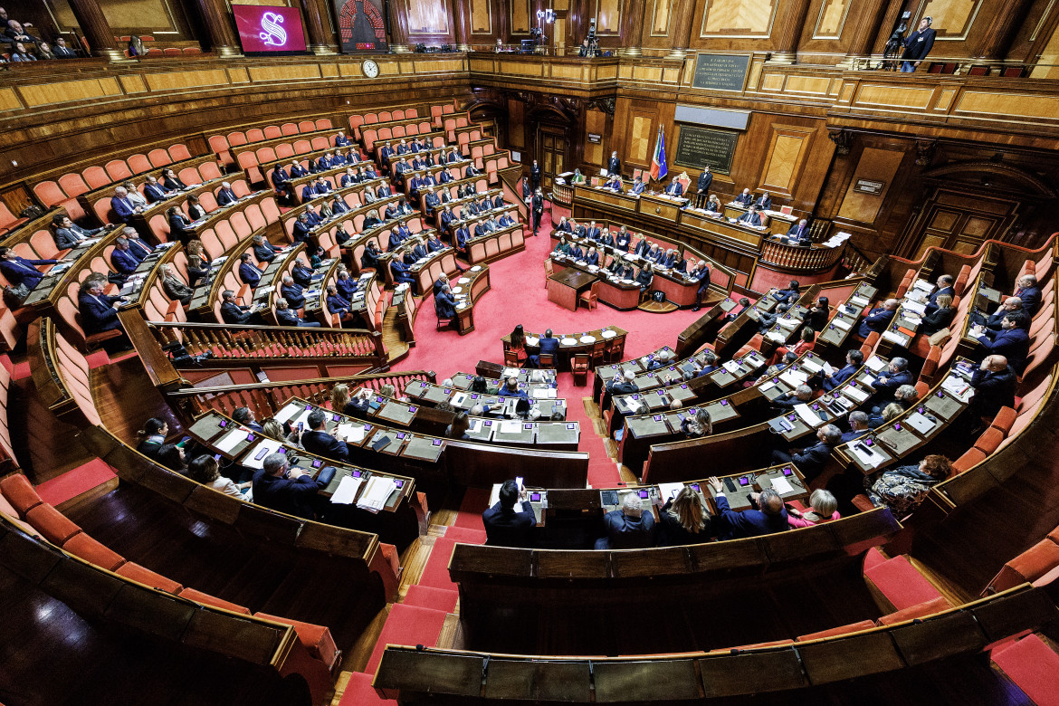 L’aula del Senato foto LaPresse