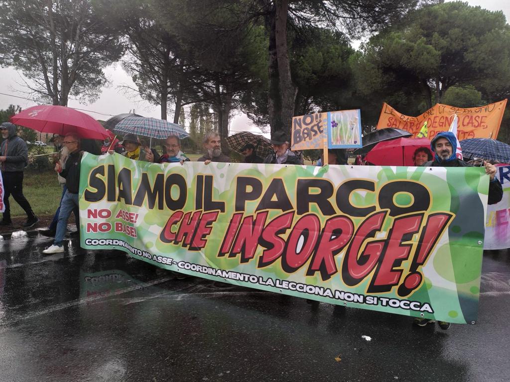 La manifestazione a Coltano