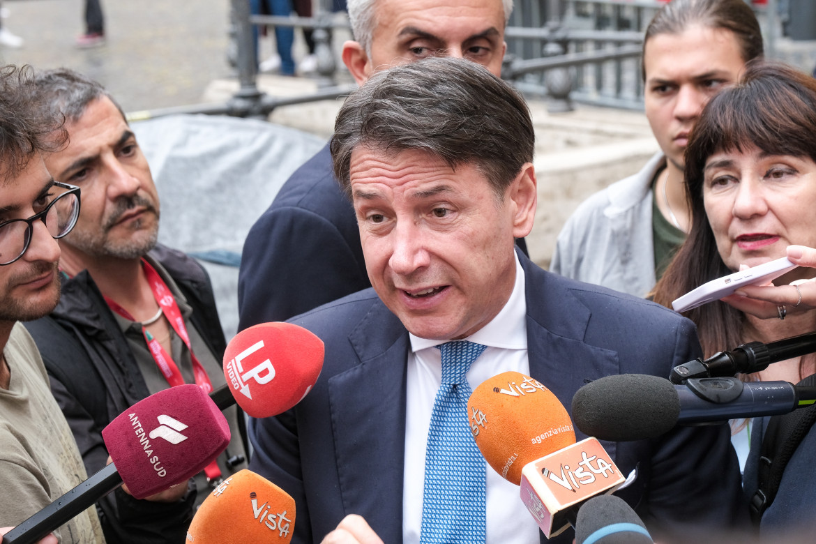 Il leader di M5S Giuseppe Conte foto LaPresse