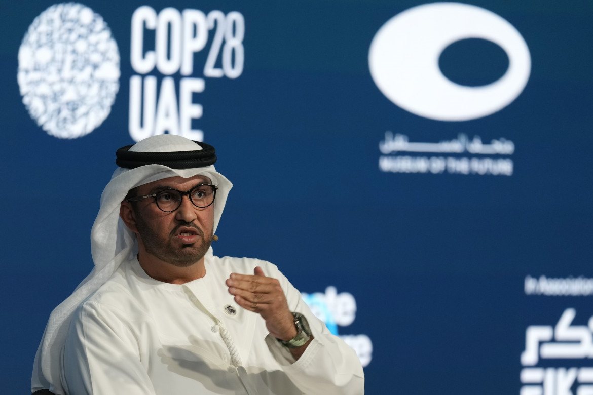 Il presidente della Cop 28 l’emiro Al Jaber foto Ap/Kamran Jebreili