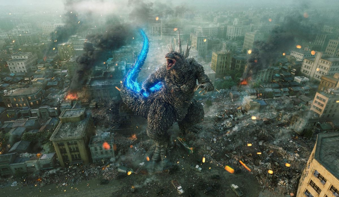 Una scena da «Godzilla Minus One» di Takashi Yamazaki