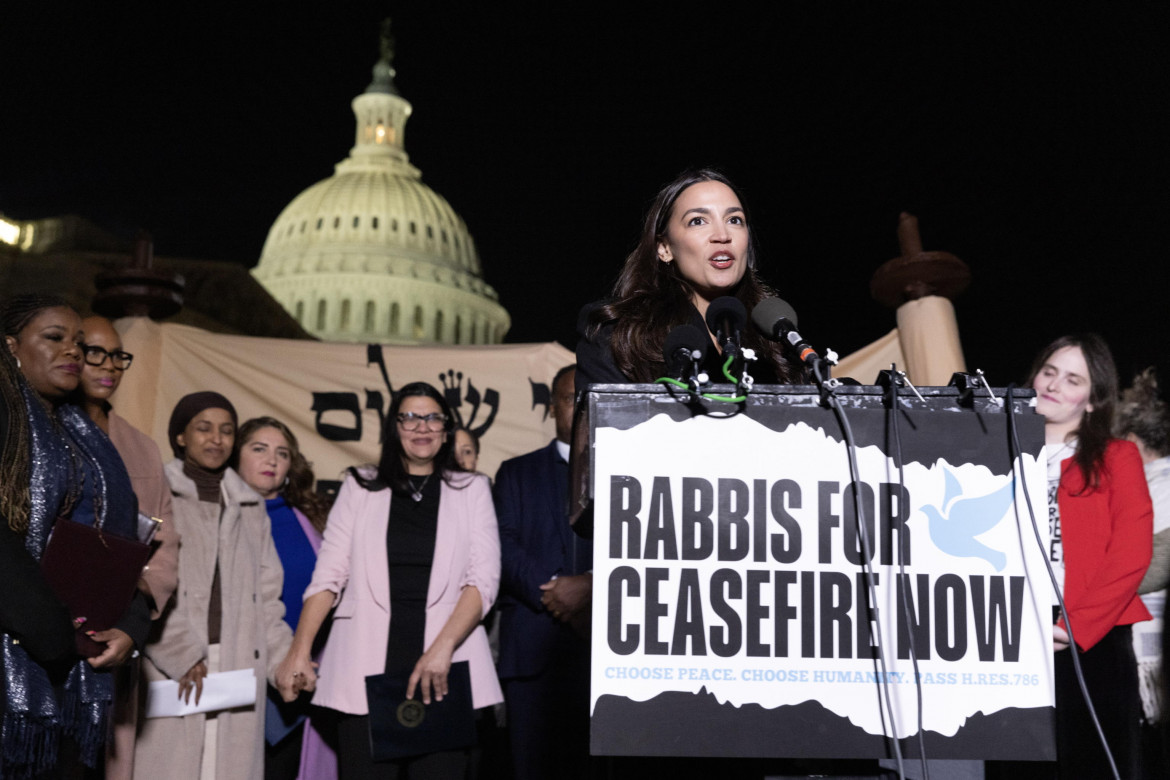 I democratici della Camera dei Rappresentanti americana chiedono il cessate il fuoco a Gaza (foto Ansa)