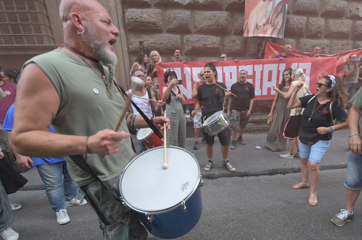 Firenze, ad un presidio della ex Gkn foto di Aleandro Biagianti