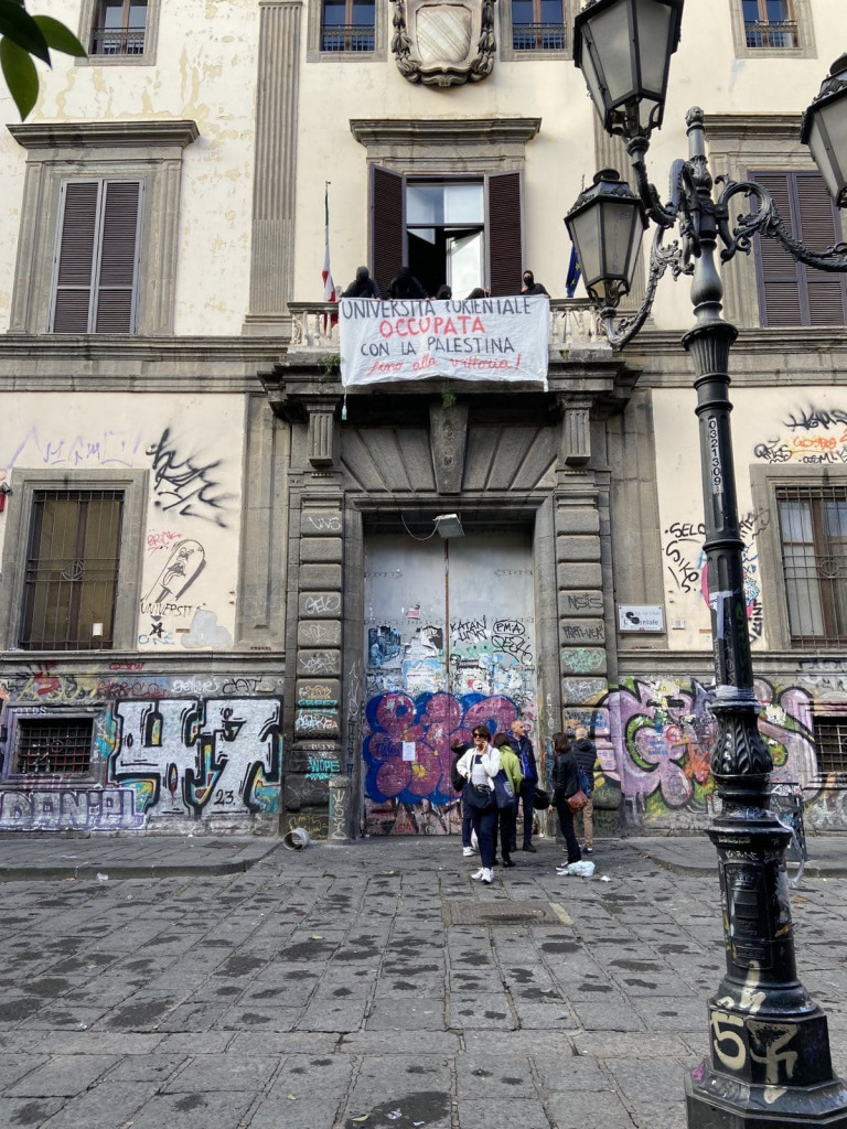 Orientale occupato: «Sulla Palestina l’università prenda posizione»