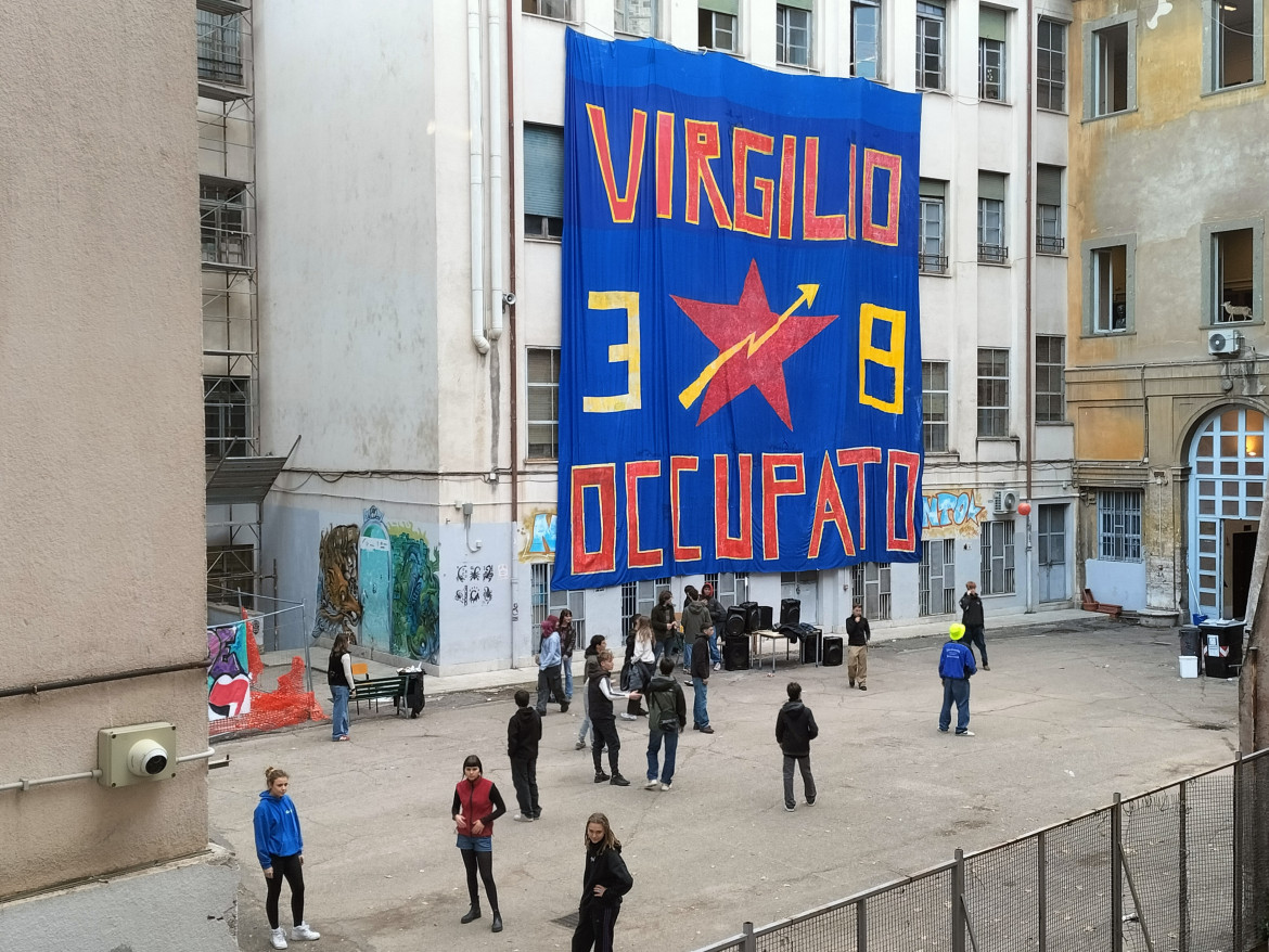 Il Liceo Virgilio occupato a Roma