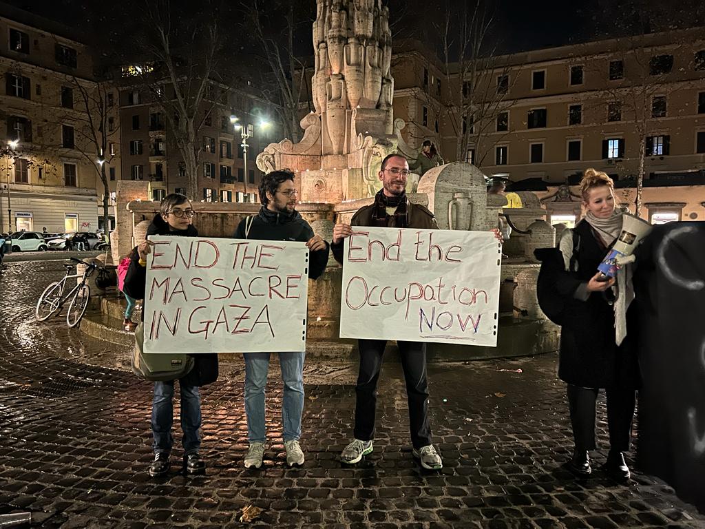 Presidio a Roma - foto di Lidia Ginestra Giuffrida