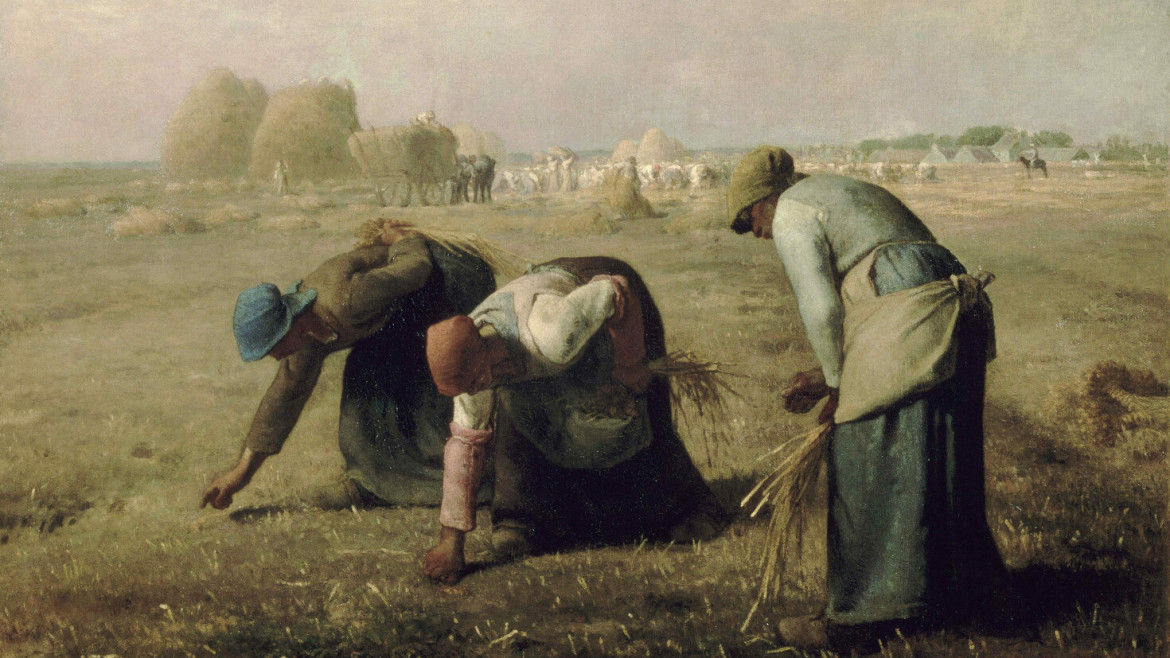 Jean-François Millet, «Le spigolatrici», 1857