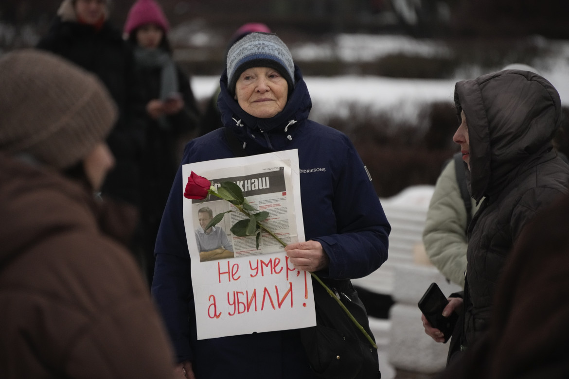 Per Navalny, a San Pietroburgo, foto Ap