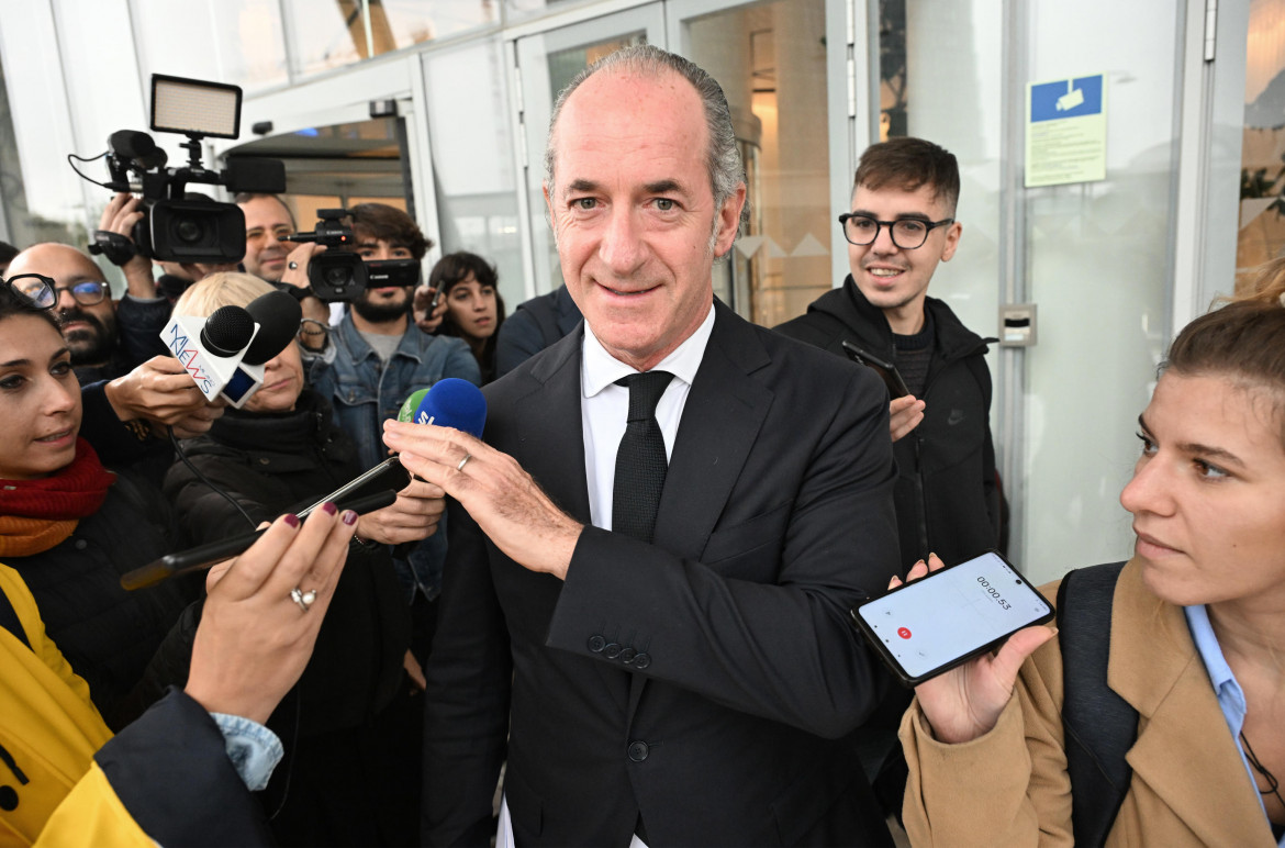 Il presidente della Regione Veneto Luca Zaia foto Ansa