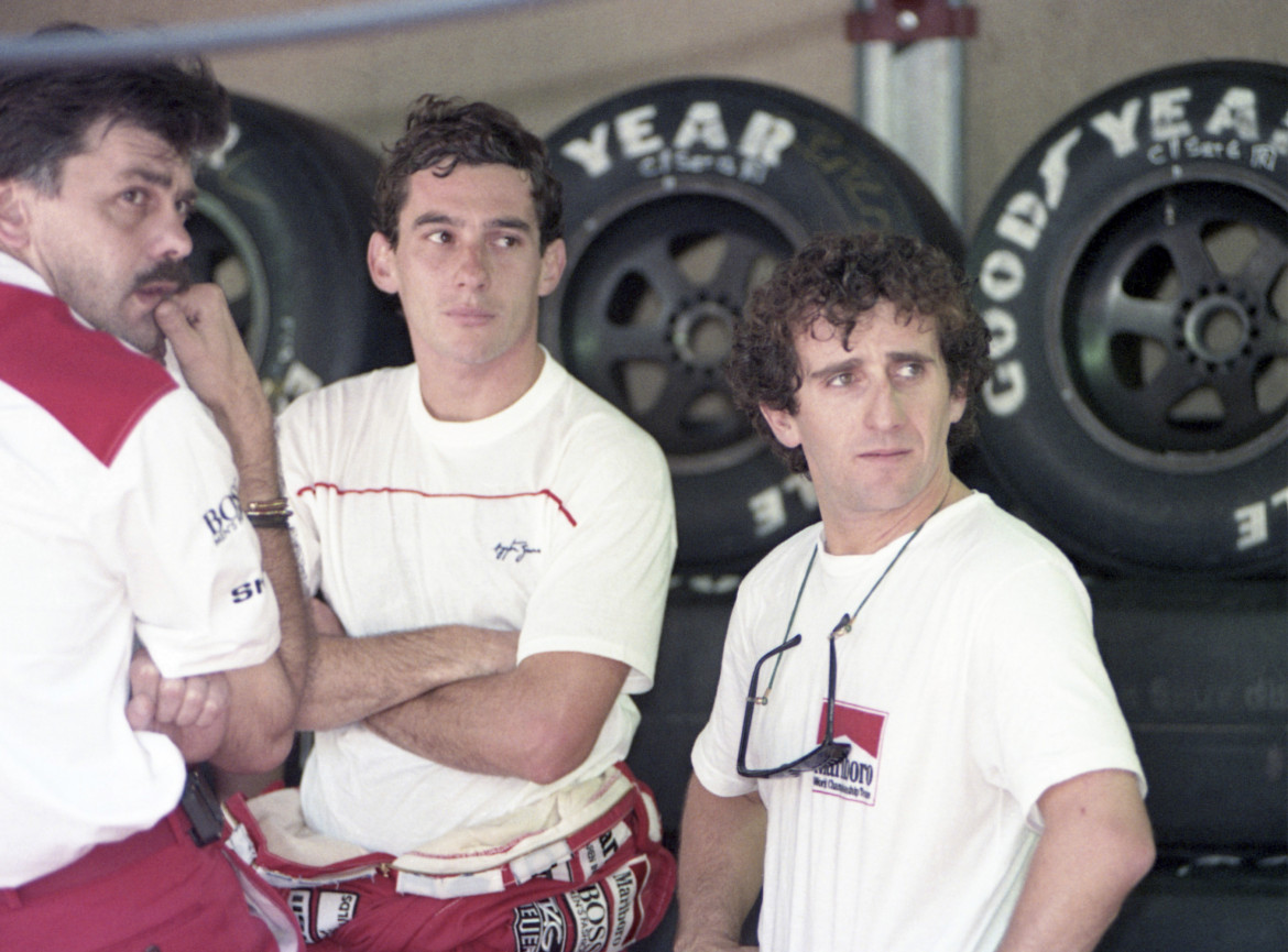 Senna e Prost, correndo veloce per la strada