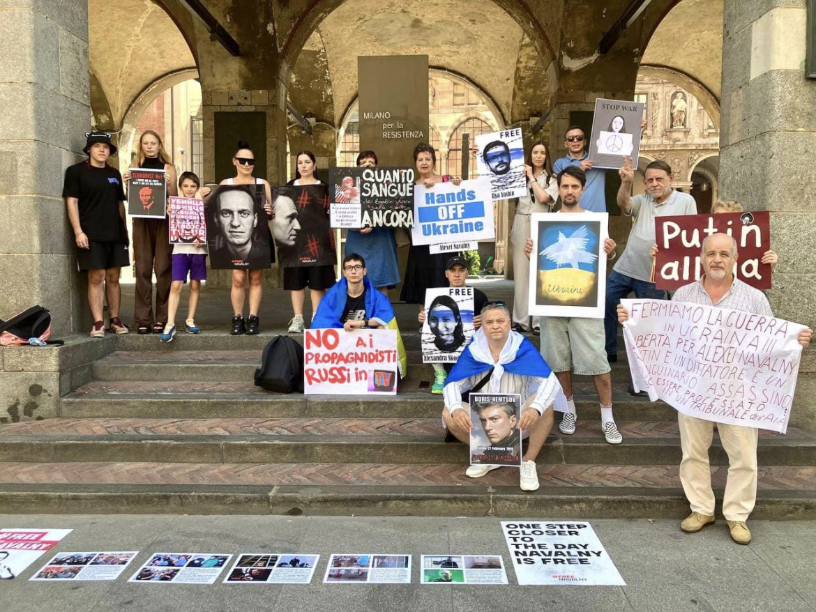 Una protesta di Platforma a Milano