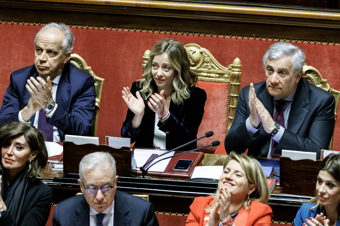 Comunicazioni in senato della premier Giorgia Meloni sul prossimo Consiglio europeo