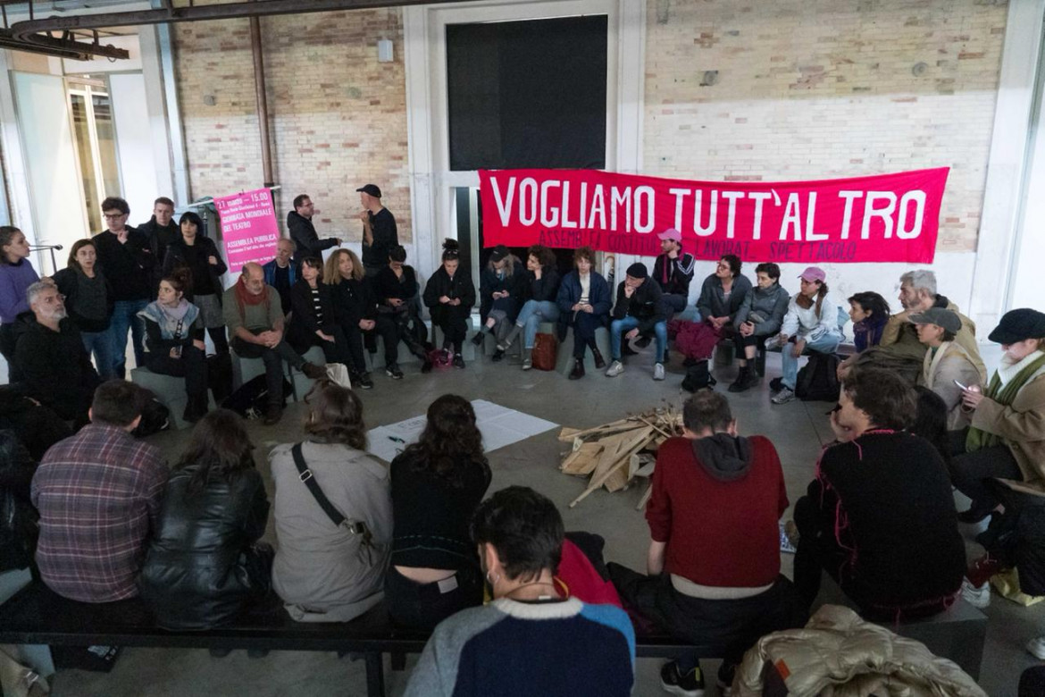 Giornata mondiale del teatro, Pelanda occupata a Roma