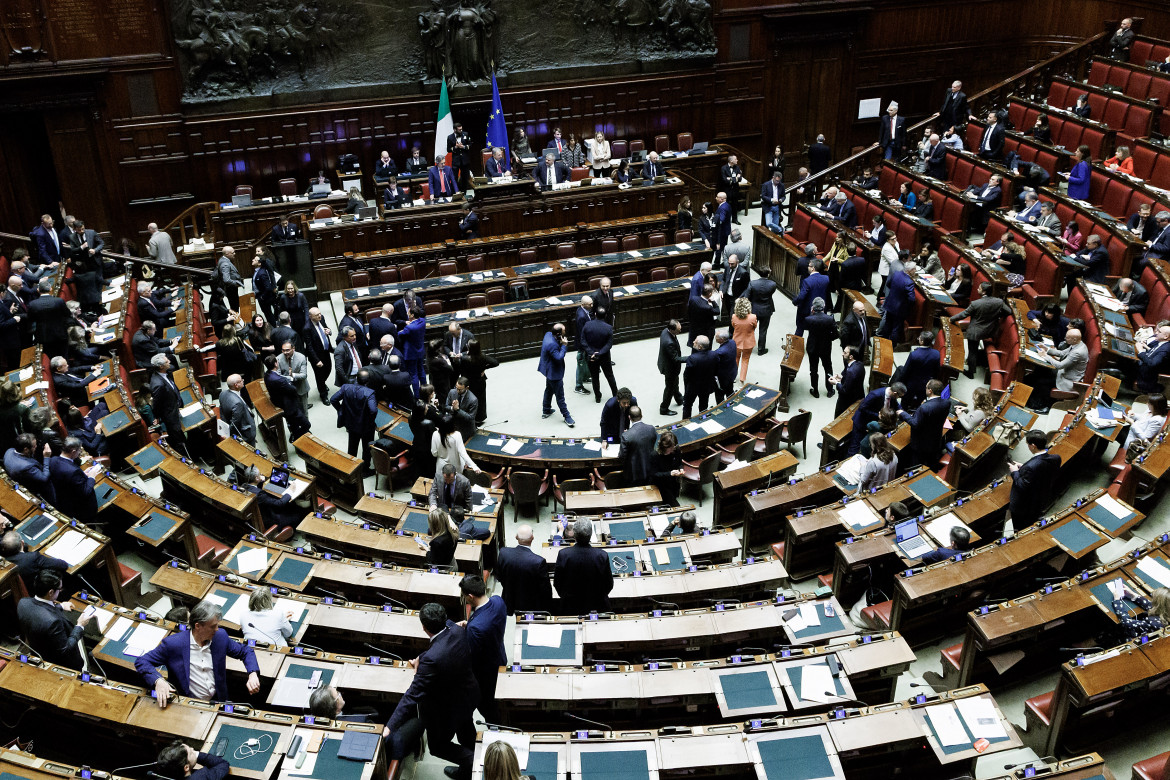 L’aula della Camera dei deputati foto LaPresse