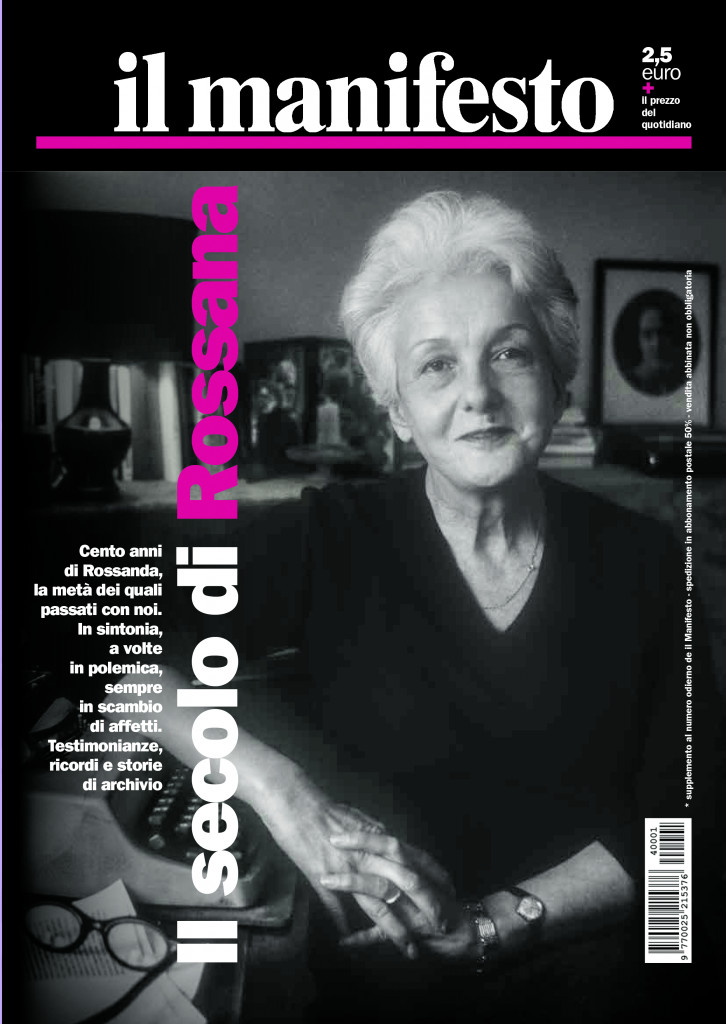 Il secolo di Rossana. La copertina del supplemento speciale per il centenario della nascita