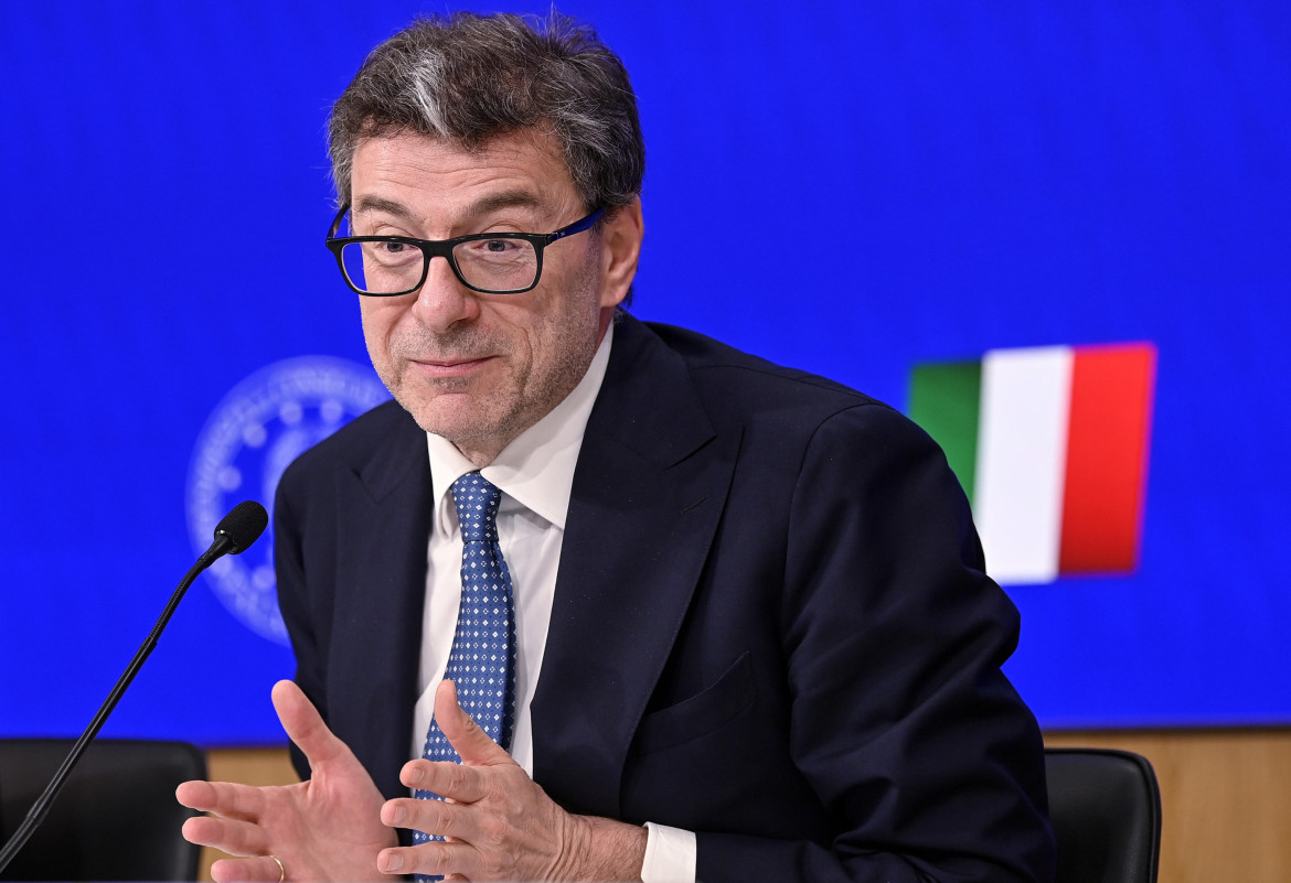 Il ministro dell'Economia Giancarlo Giorgetti