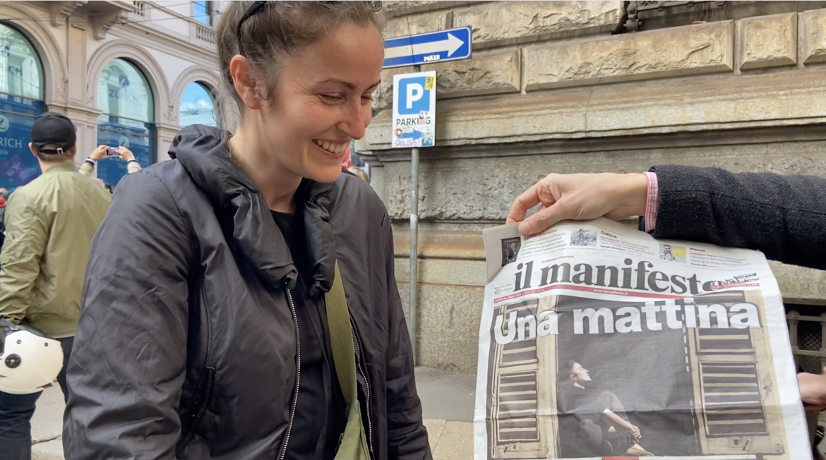 Francesca Todde: «Sono la copertina del Manifesto»