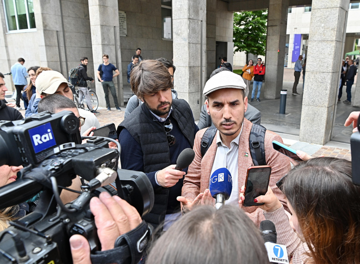 L'imam Brahim Baya al Politecnico di Torino foto Ansa