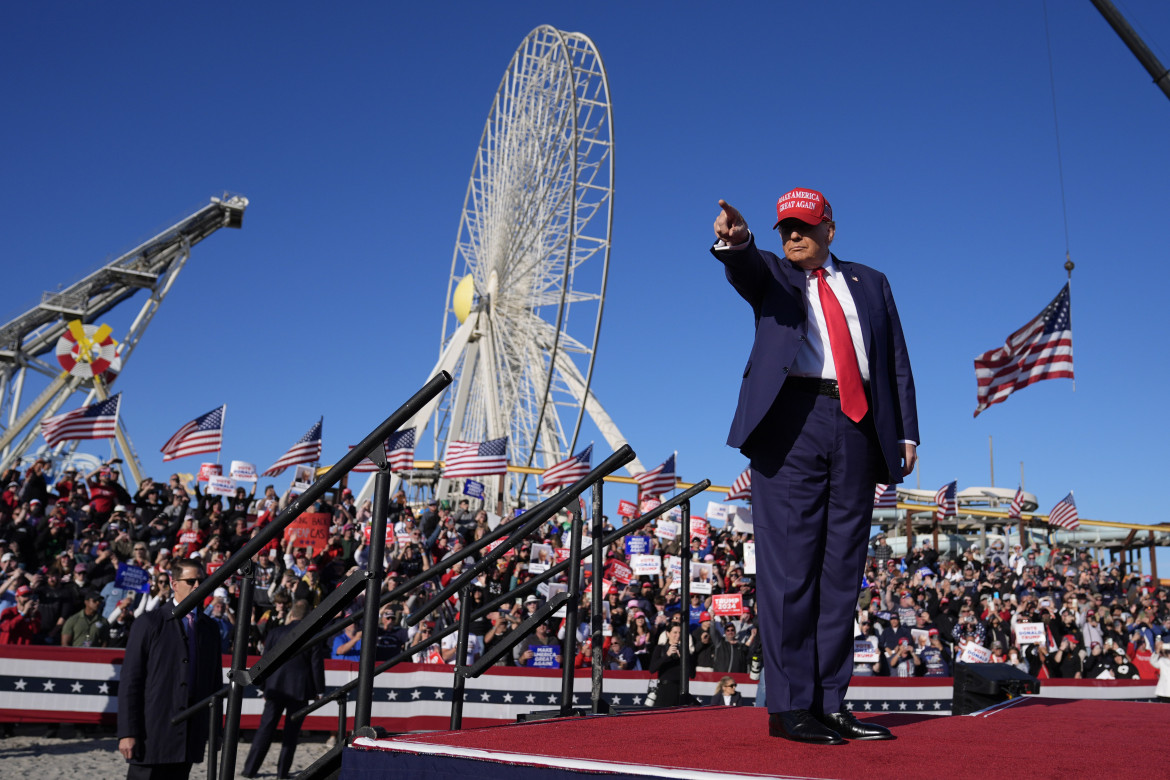 Donald Trump a un comizio in New Jersey,