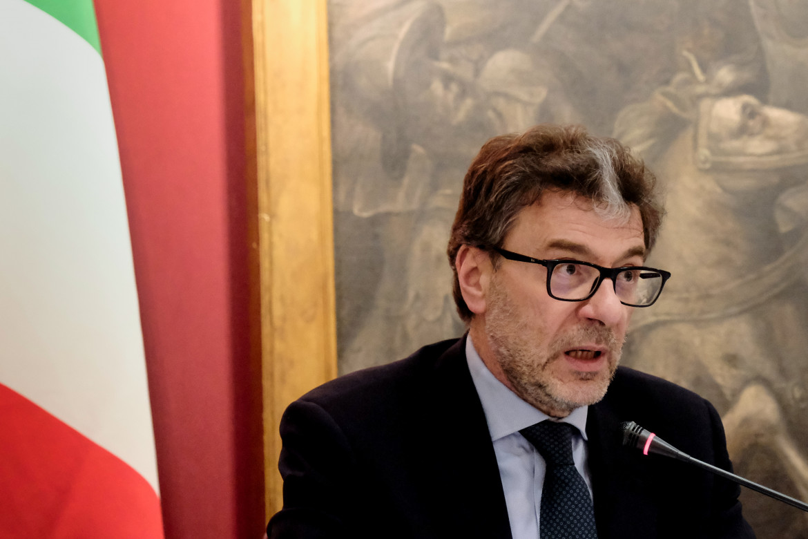 Il ministro dell'Economia Giancarlo Giorgetti