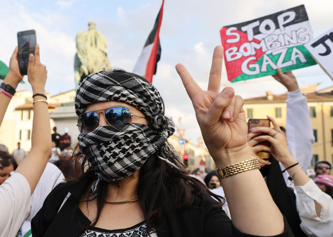 Protesta per la Palestina a Venezia foto Ansa