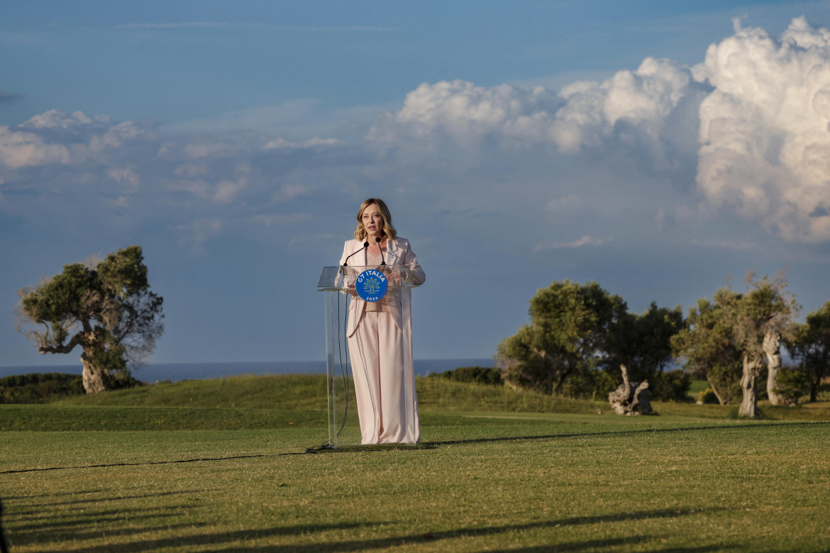 Giorgia Meloni a Borgo Egnazia