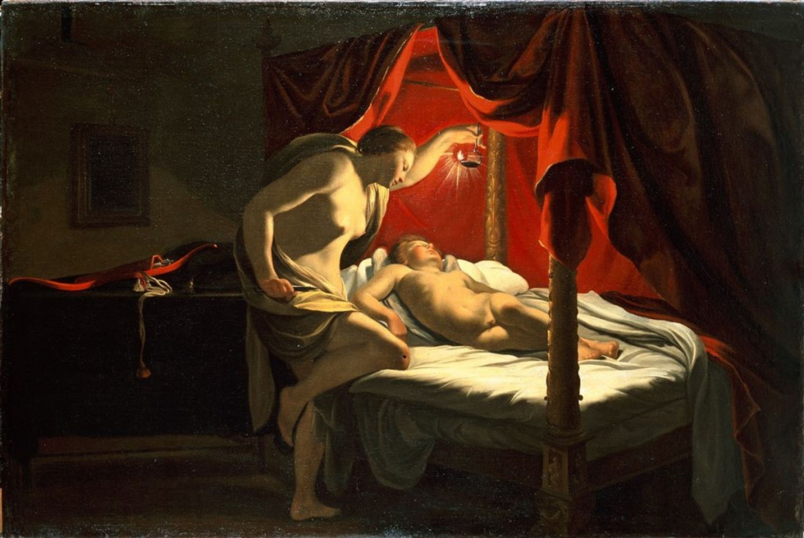 Simon Vouet, Psyché et l’Amour, 1650 ca., Lione, Musée des Beaux-Arts