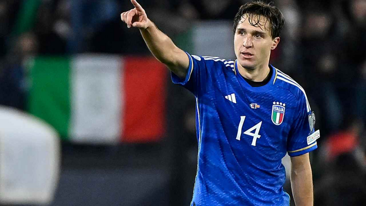 Federico Chiesa in maglia azzurra