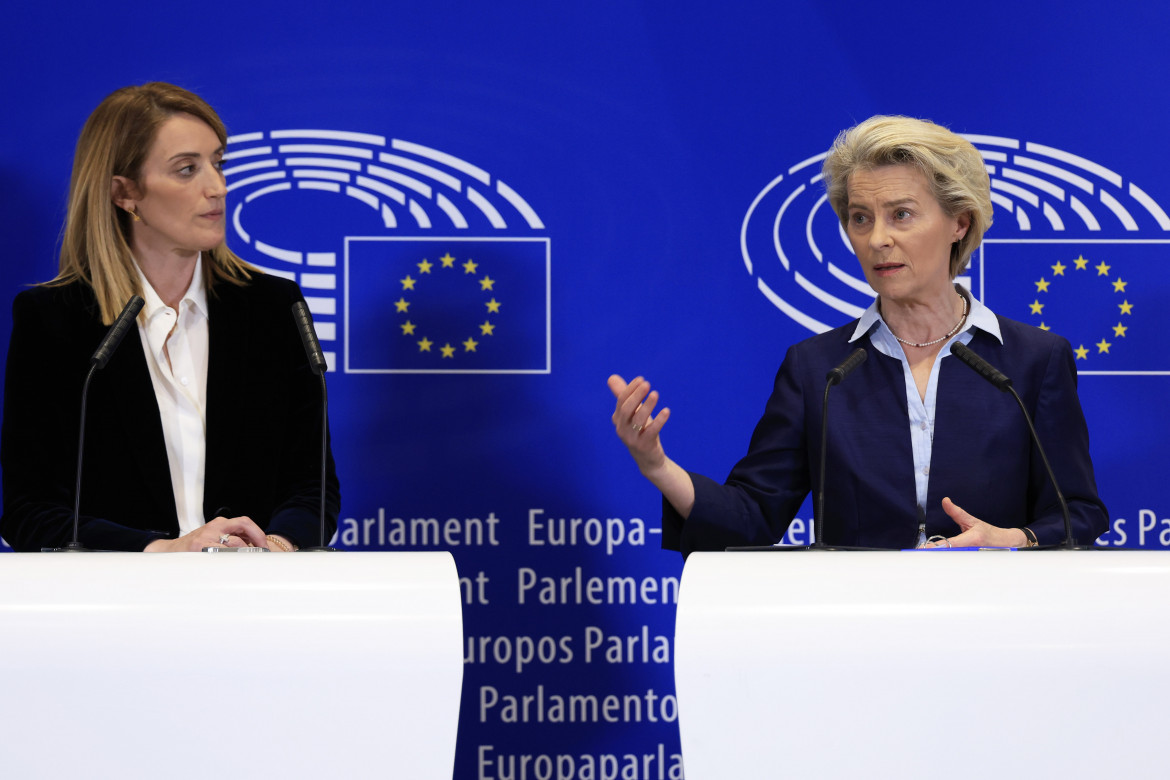 Roberta Metsola e Ursula von der Leyen foto Ap