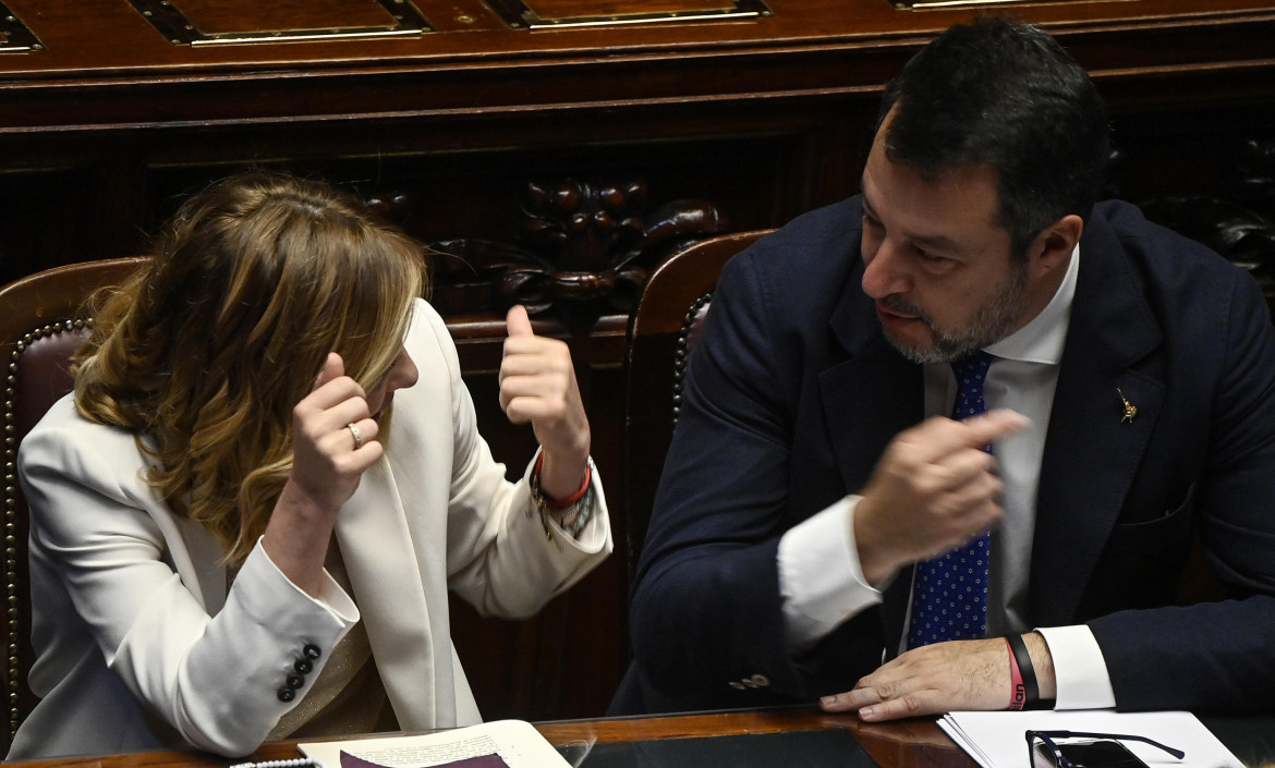 Giorgia Meloni e Matteo Salvini