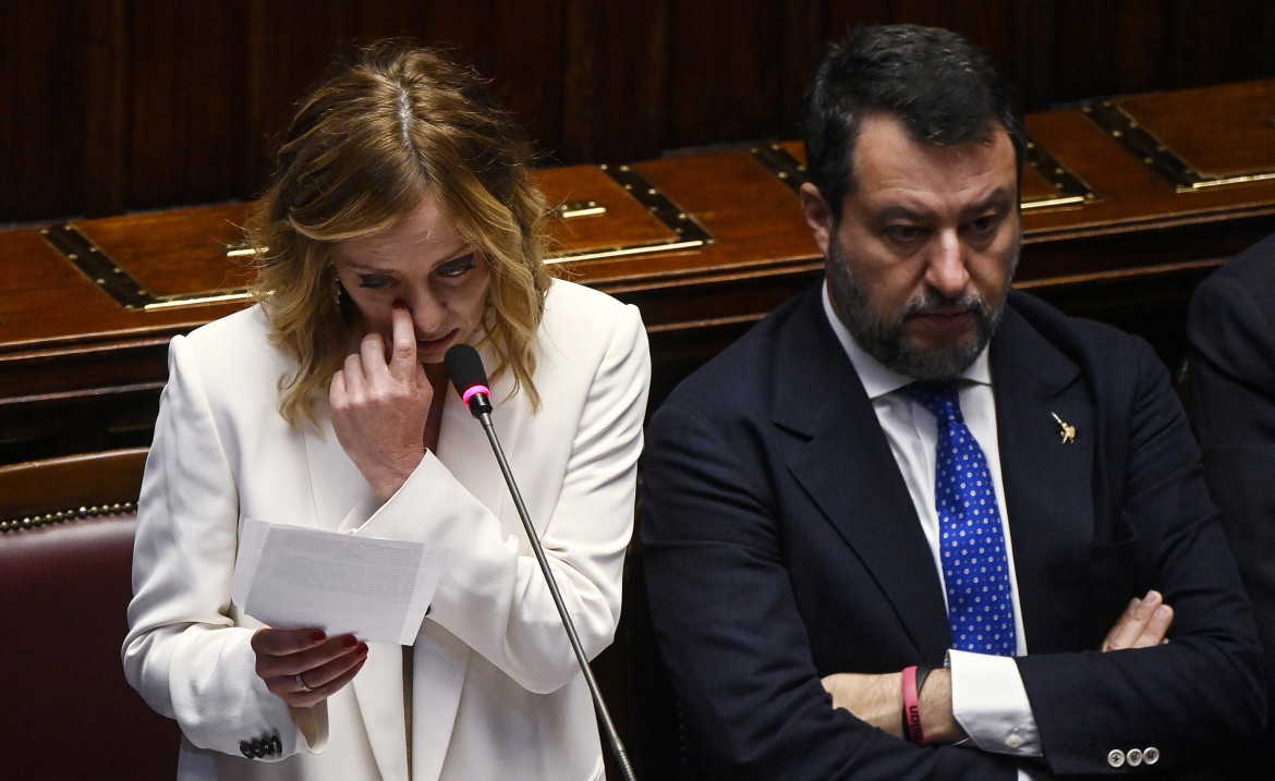 Giorgia Meloni e Matteo Salvini