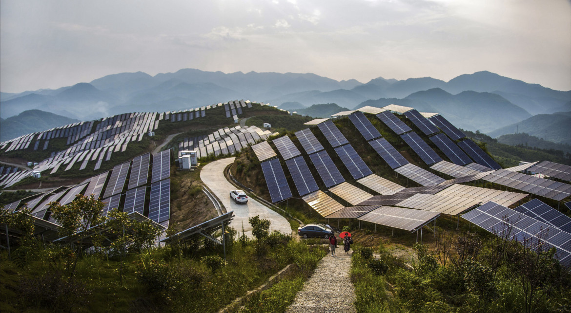 Pannelli solari in Cina, provincia del Fujian