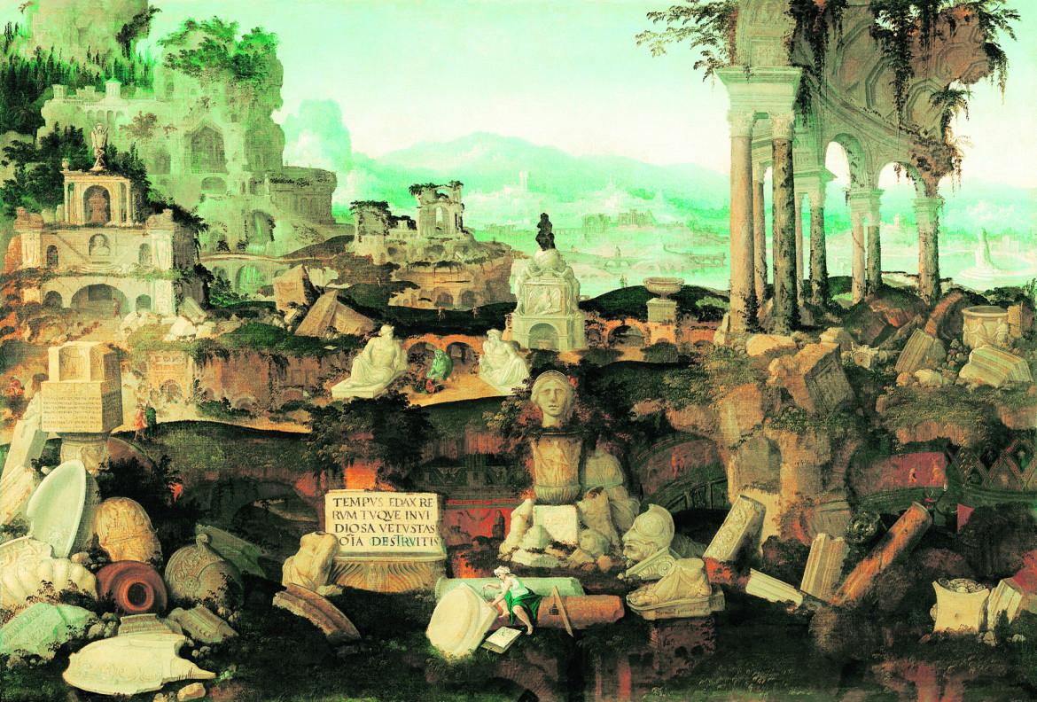 Heemskerck stregato dalle rovine di Roma antica