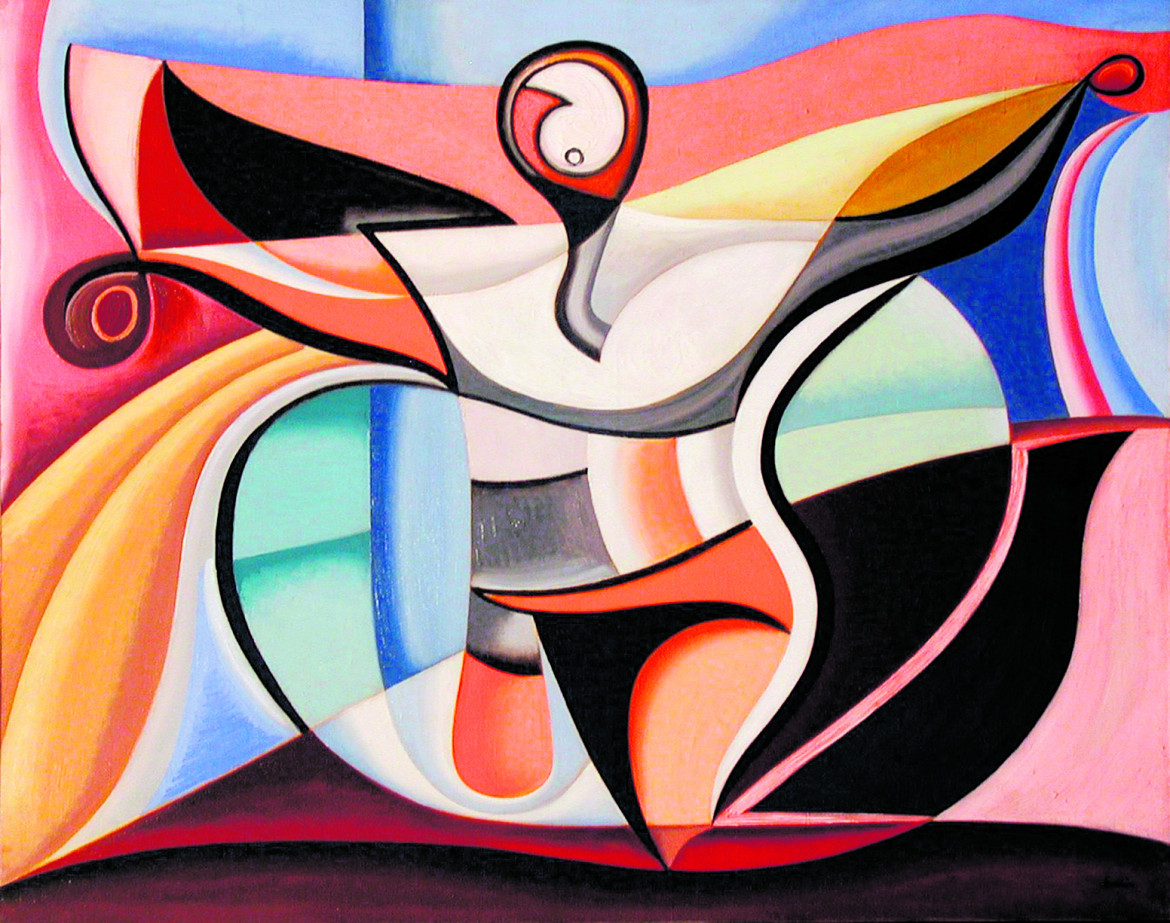 Auguste Herbin, "L’Homme oiseau", 1932, Parigi, collection Lahumière