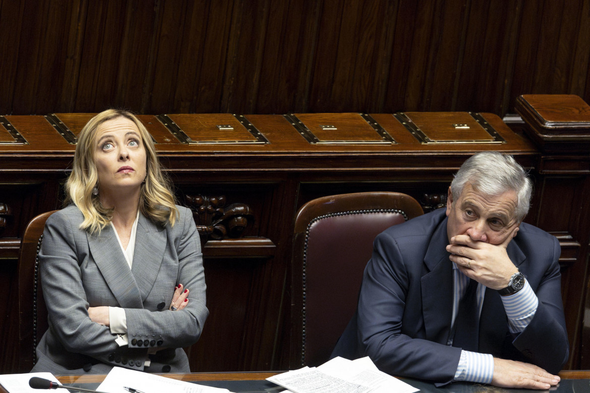 Giorgia Meloni e il vicepremier Antonio Tajani foto Ansa