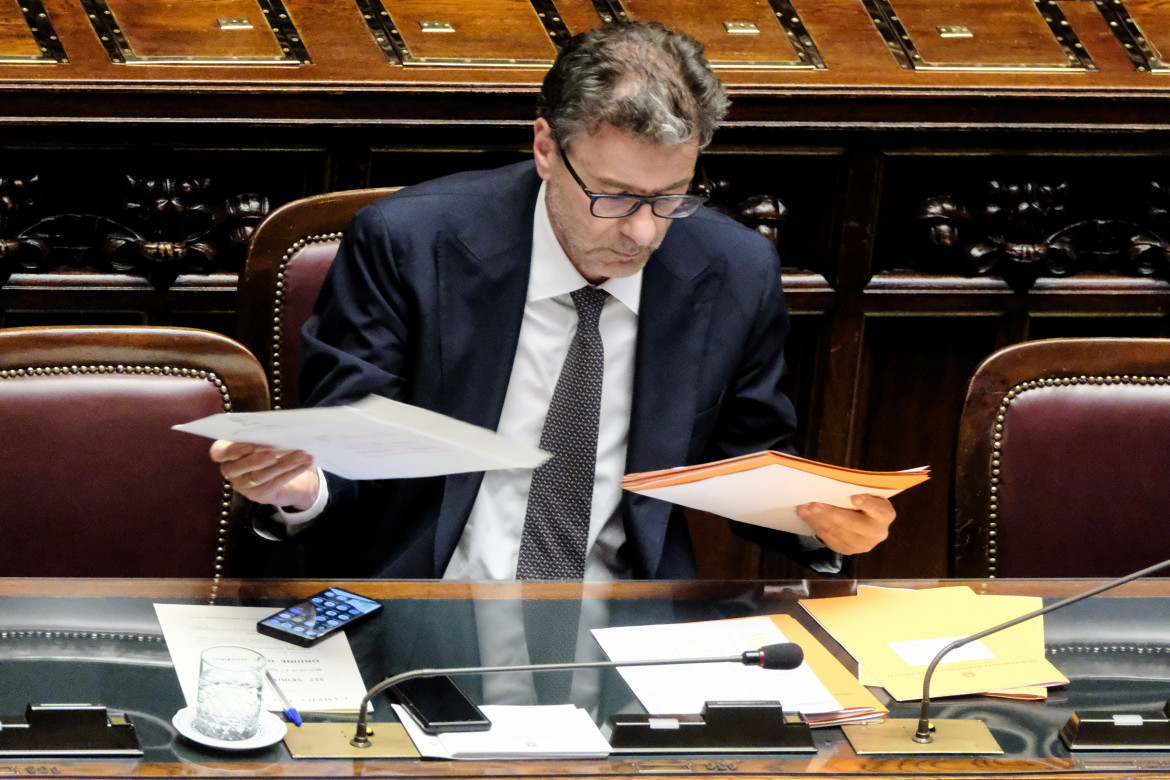 Il ministro dell'Economia Giorgetti