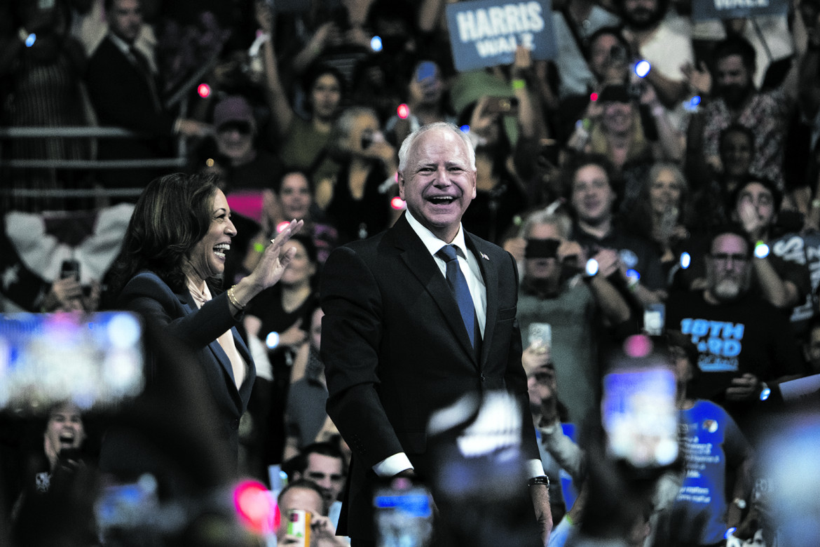 Kamala Harris e Tim Walz foto Ap