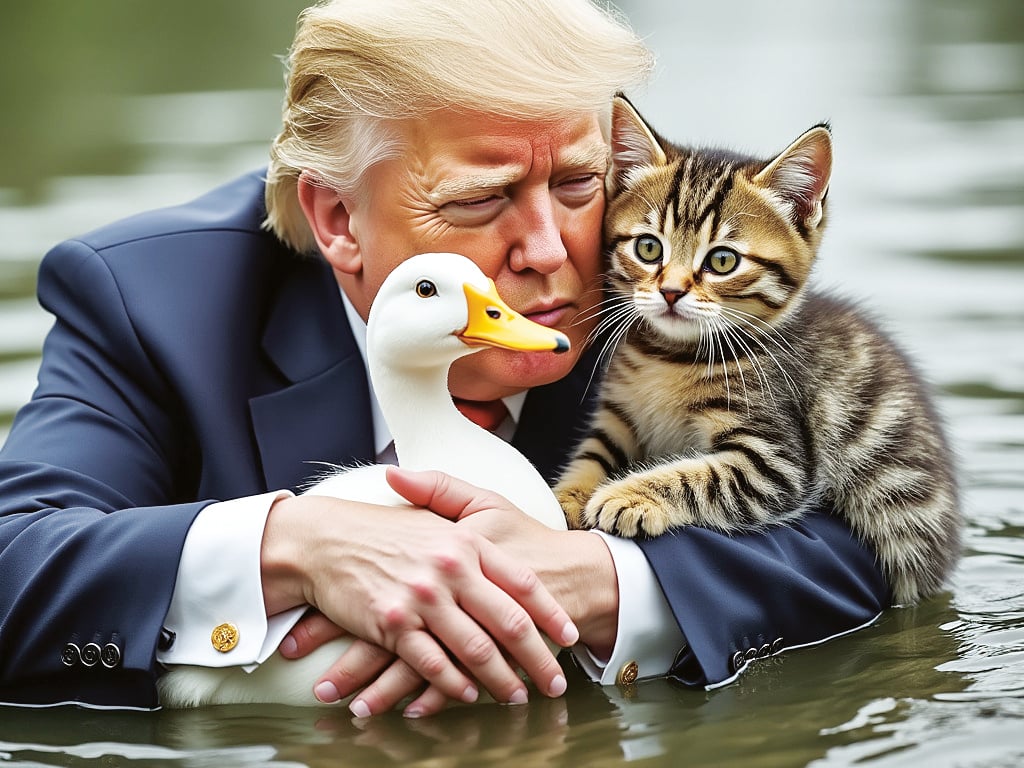 Papere e gattini razzisti per Trump 2024