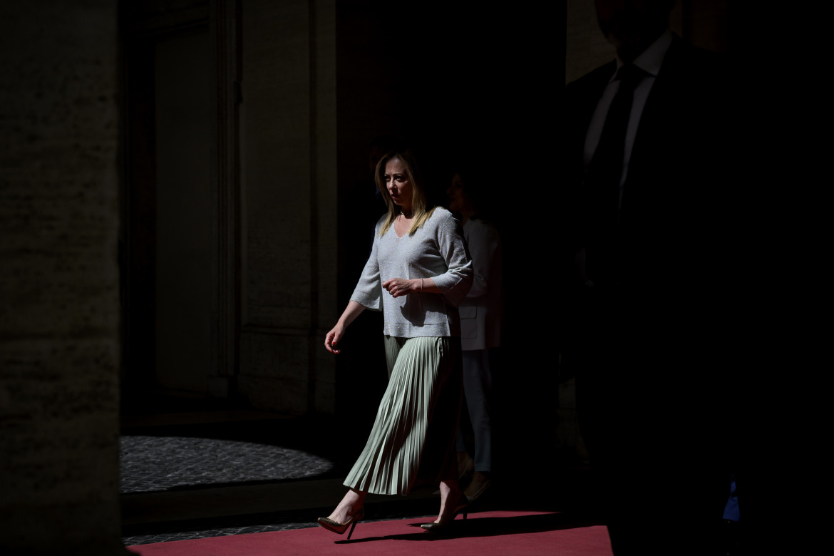 Giorgia Meloni a Palazzo Chigi foto Antonio Masiello/Getty Images