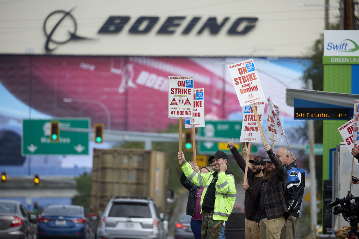 Mega sciopero alla Boeing, la forza degli operai Usa