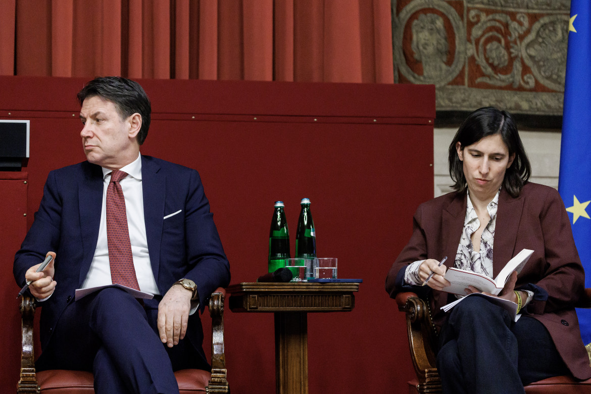 Giuseppe Conte ed Elly Schlein