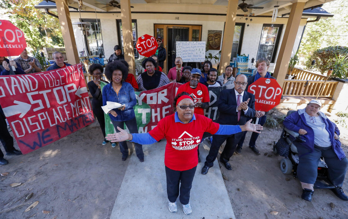 Portuali della Longshoremen Association manifestano in Texas Ap